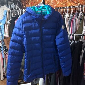 American Eagle Outfitters Blue Puffer Jacket